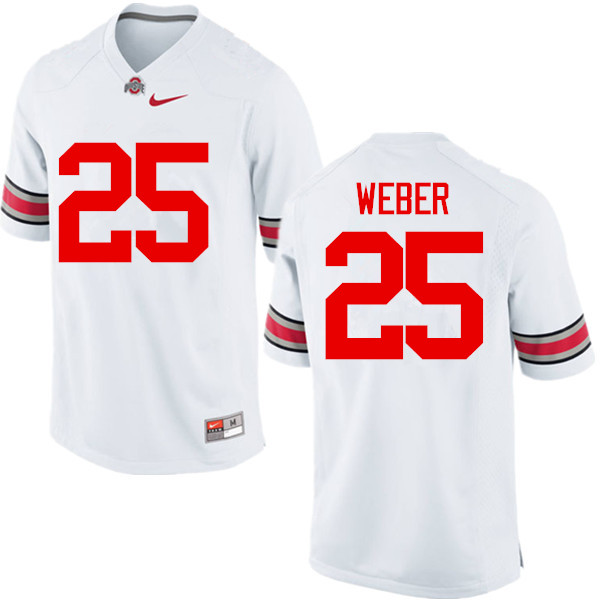 Ohio State Buckeyes #25 Mike Weber College Football Jerseys Game-White